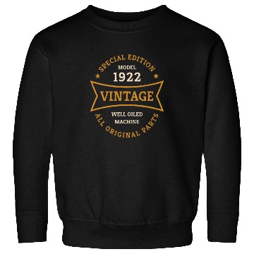 Discover Born 1922 Vintage 100 Year Old 100th Birthday Gift Sweatshirts