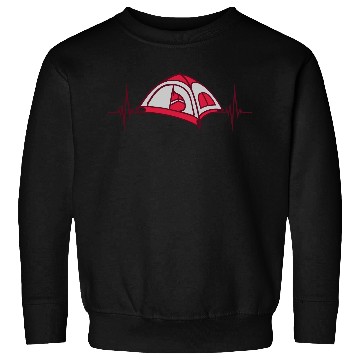 Discover pulse camping tent heartbeat Sweatshirts
