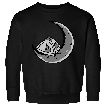 Discover moon camping tent universe Sweatshirts