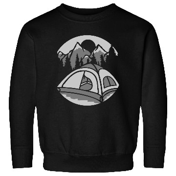 Discover outdoor living mountains camping Sweatshirts