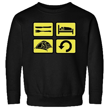 Discover wilderness camping daily repeat Sweatshirts