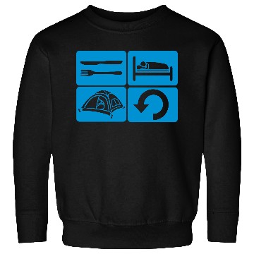 Discover Daily Repeat Wilderness Camping Sweatshirts