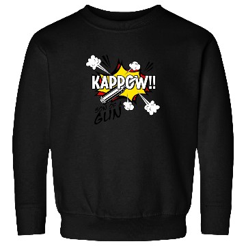 Discover Kappow Bullets Gun Explosion Big bang Aesthetic Sweatshirts
