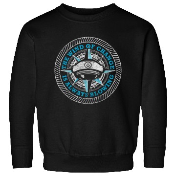 Discover Sailing North Sea World Map Sweatshirts