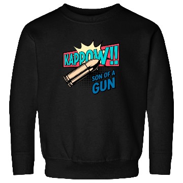 Discover Kappow Bullets Gun Explosion Big bang Aesthetic Sweatshirts