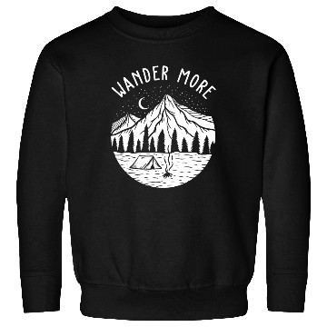 Discover Mountains Landscape Celestial Nature Camping Sweatshirts