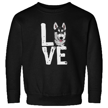 Discover LOVE HUSKY DOGS Sweatshirts