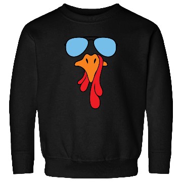 Discover Turkey face with aviator sunglasses Sweatshirts