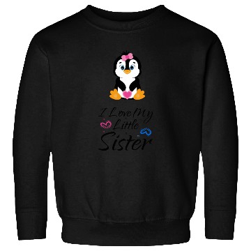 Discover I love my little sister Pinguin Sweatshirts