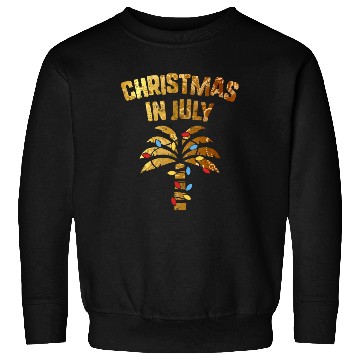 Discover Christmas In July Beach Palm Xmas Tree Summer Sweatshirts