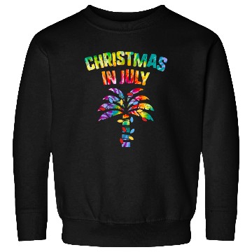 Discover Christmas In July Beach Palm Xmas Tree Summer Sweatshirts