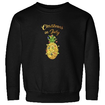 Discover Christmas In July Pineapple Xmas Tree Lights Sweatshirts