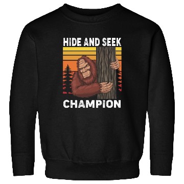 Discover Bigfoot Hide And Seek Champion Funny Sasquatch Sweatshirts