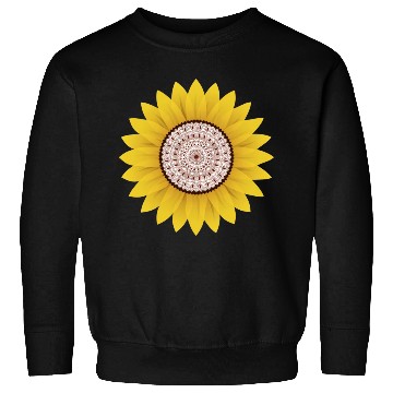 Discover Golden Sunflower Mandala Sweatshirts