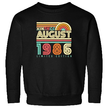Discover August 1986 Retro Sweatshirts