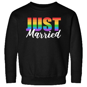 Discover Just Married LGBTQ LGBTQ Gift Sweatshirts