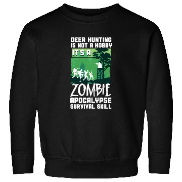 Discover Buck Deer Hunting Hunter Zombie Sweatshirts