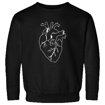 Discover Anatomic Heart Drawing Sweatshirts