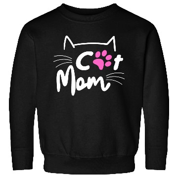 Discover Best Cat Mom Ever with Paw for Mother Sweatshirts