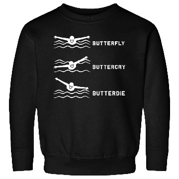 Discover Swimmer Butterfly Swim Swimming Sweatshirts