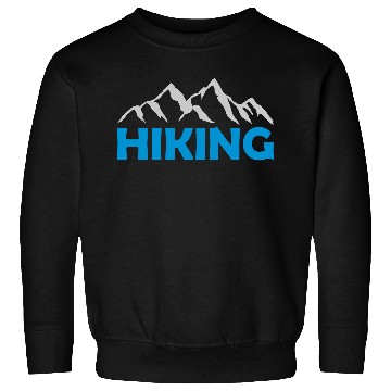 Discover Hiking mountains landscape silhouette Sweatshirts
