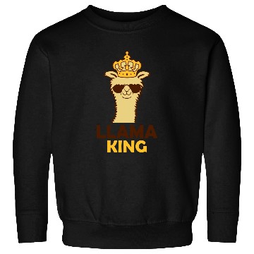 Discover Llama King boss cool Sweatshirts