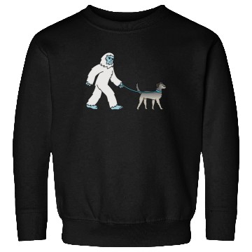 Discover Bigfoot Sasquatch Walking Irish Wolfhound Sweatshirts