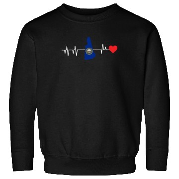 Discover New Hampshire Heartbeat Gift Sweatshirts