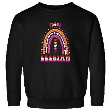 Discover Proud Lesbian Pride Boho Rainbow Sweatshirts