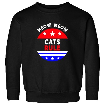 Discover Cats Rule Meow, Meow Sweatshirts