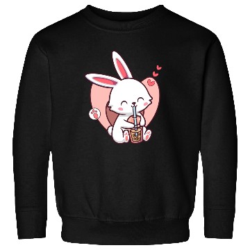 Discover Kawaii Dog Loves Sweatshirts Boba Tea Bubble Tea Anime