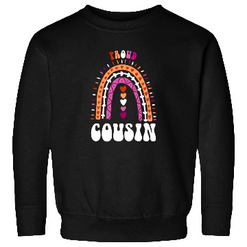 Discover Proud Cousin Lesbian Pride Boho Rainbow Sweatshirts