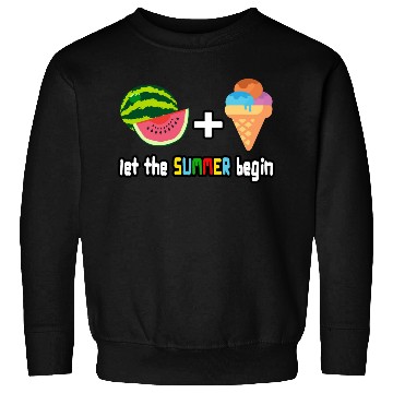 Discover summer cool watermelon, ice cream vacation holiday Sweatshirts