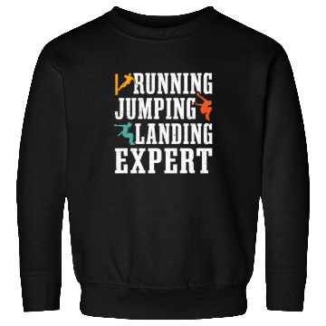 Discover Running Jumping Landing Expert Free Runner Sweatshirts