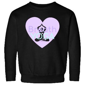 Discover Breath Yoga Relax | Yogi Sweatshirts with heart Namaste