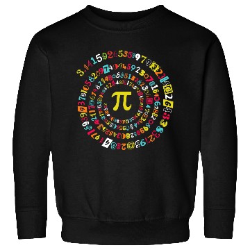 Discover Funny Pi Day Sweatshirts Spiral Pi Math Sweatshirts for Pi Day