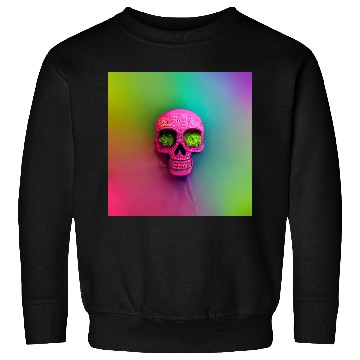Discover budsack neon neon mexican holiday skull day Sweatshirts