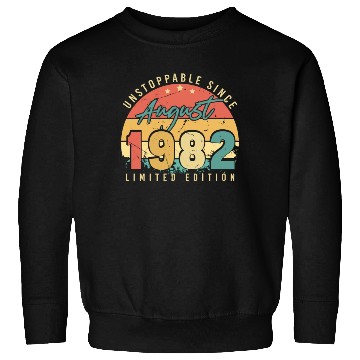 Discover 40th Birthday August 1982 Sweatshirts