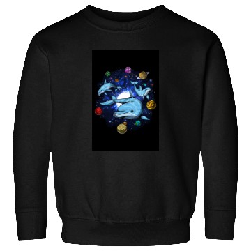 Discover Psychedelic Space Dolphins Sweatshirts