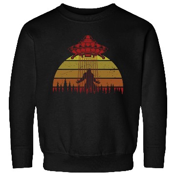 Discover Bigfoot UFO Alien Forest Fantasy Sweatshirts