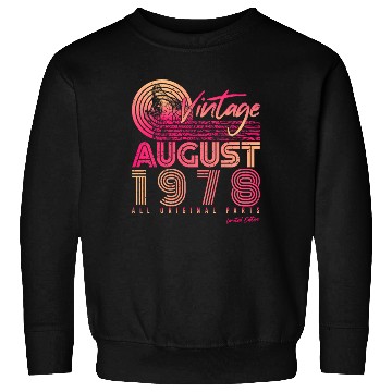 Discover Retro 1978 In August Sweatshirts