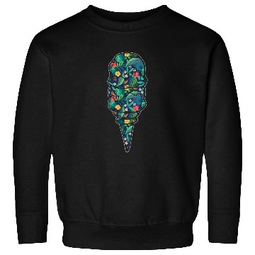 Discover Ice Cream Tropical Floral Flower Sweatshirts