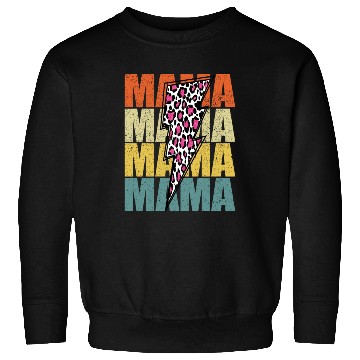 Discover Lightning Bolt Leopard Cheetah Print Multi Color Sweatshirts