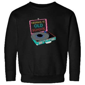 Discover Old School Vinyl Music Lover Sweatshirts