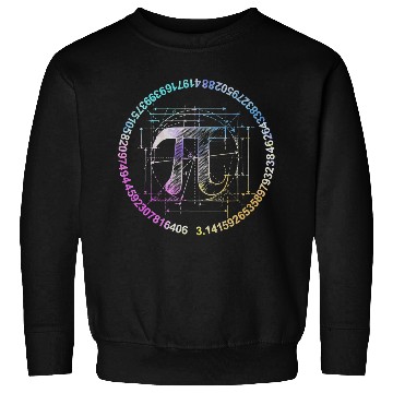 Discover Pi novelty circle watercolor Sweatshirts for Pi Day