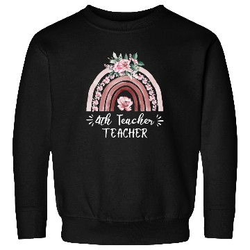 Discover 4th grade teacher floral rainbow back to school Sweatshirts