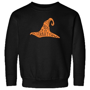 Discover Witch Hat Trick Or Treat Halloween Holiday Sweatshirts