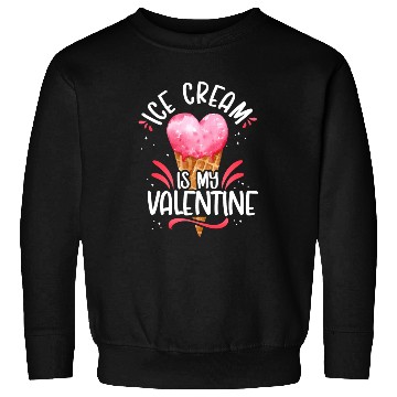 Discover Ice Cream Valentines Day Heart Sweatshirts