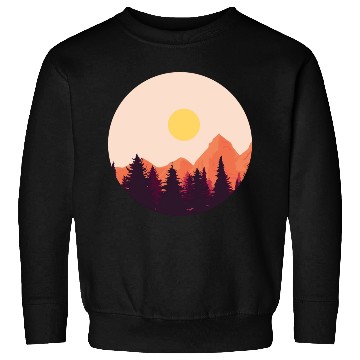 Discover sunset horizon mountains Sweatshirts