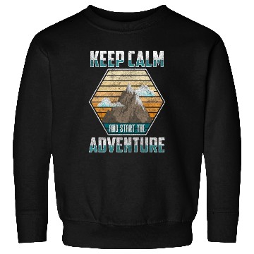 Discover Mountaineering Hiking Rock Climbing Mountains Sweatshirts